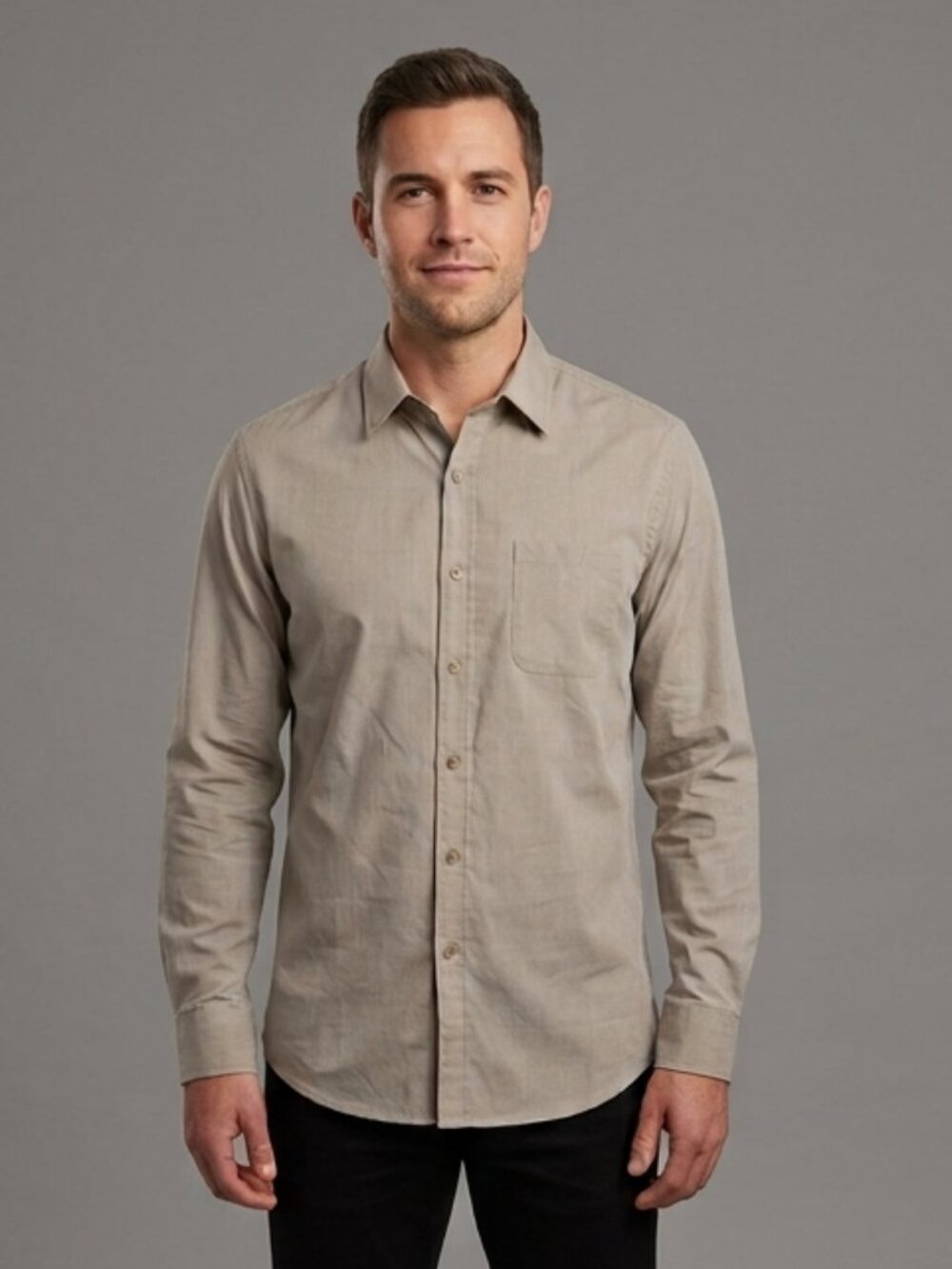 NWT SMASH Men's Long-Sleeve Button-Up Dress Shirt | Size Medium